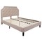 Flash Furniture Queen Size Beige Fabric Platform Bed with Mattress SL-BM10-3-GG - alternate 3